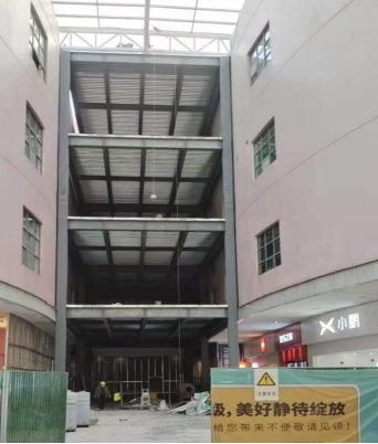 合肥市濱湖購物中心新增結構連廊工程施工項目